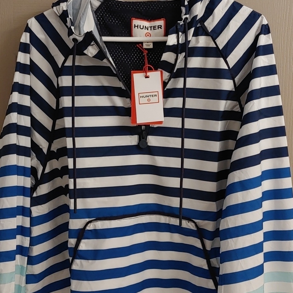 NWT Hunter For Target Striped Hooded Lightweight Jacket